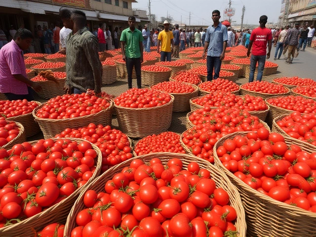 Tomato prices plunge 22% in Nigeria as rice tariffs stir food market tensions
